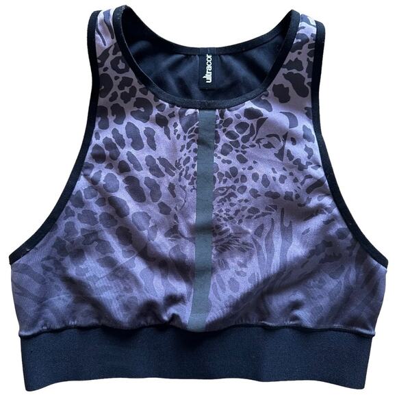 Ultracor Blush Graphite Altitude Panthera Sports Bra High Neck Athletic Gray S - Picture 2 of 4